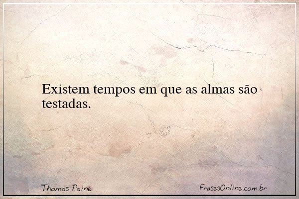 Frase de Thomas Paine