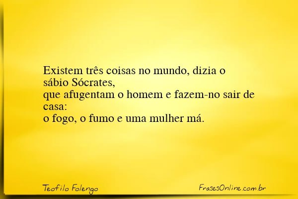 Frase de Teofilo Folengo