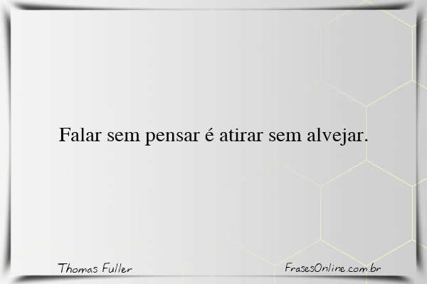 Frase de Thomas Fuller