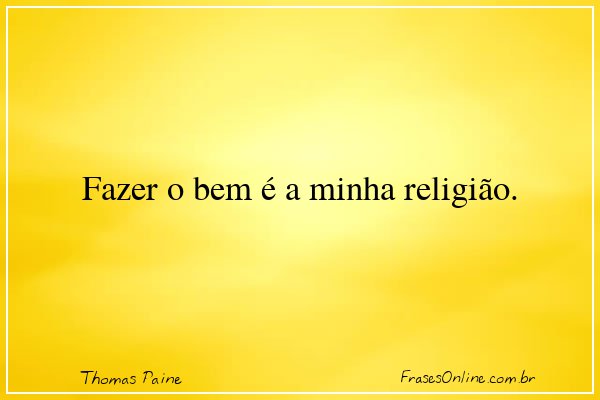 Frase de Thomas Paine