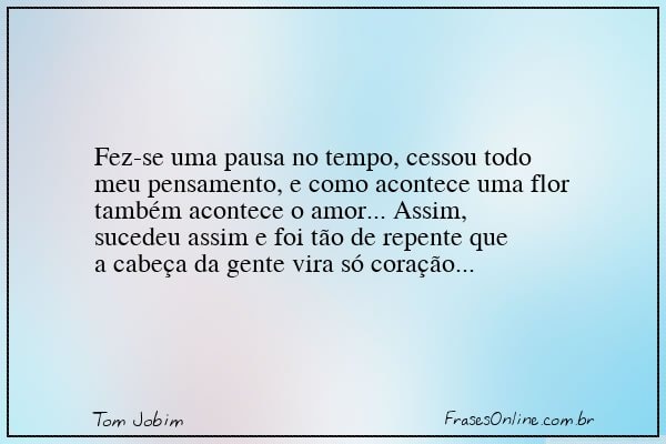 Frase de Tom Jobim