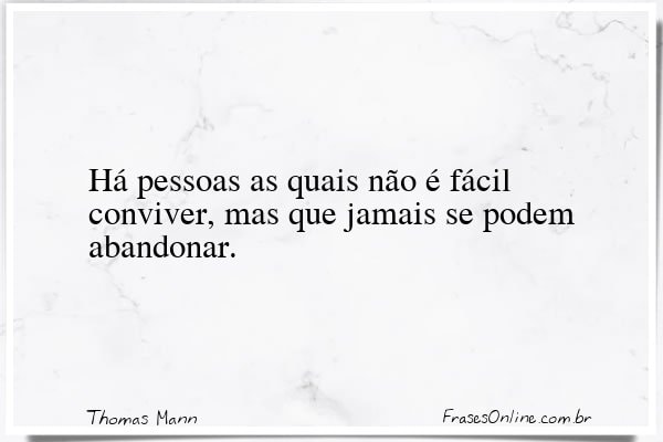 Frase de Thomas Mann