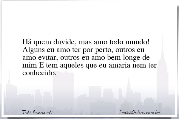Frase de Tati Bernardi