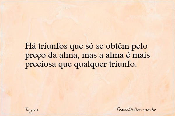 Frase de Tagore