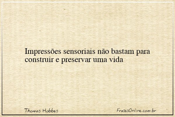 Frase de Thomas Hobbes