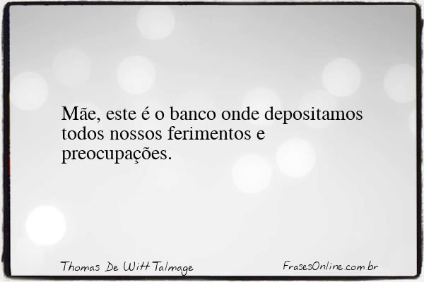 Frase de Thomas De Witt Talmage