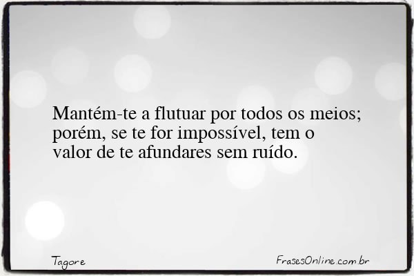 Frase de Tagore