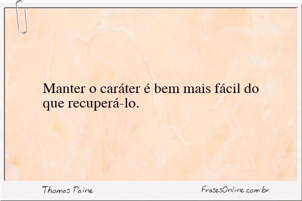 Frase de Thomas Paine