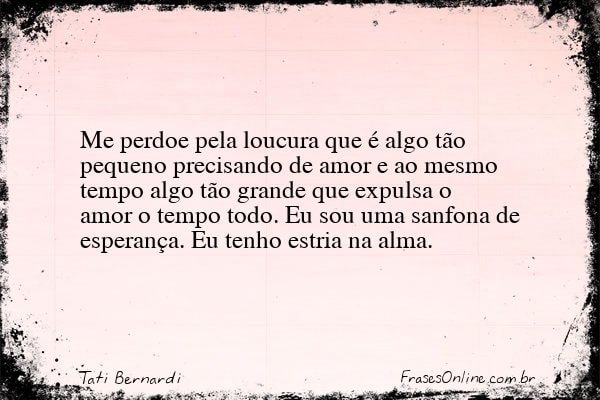 Frase de Tati Bernardi