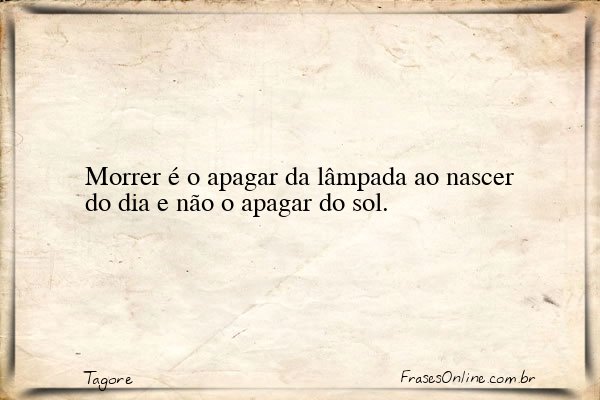 Frase de Tagore
