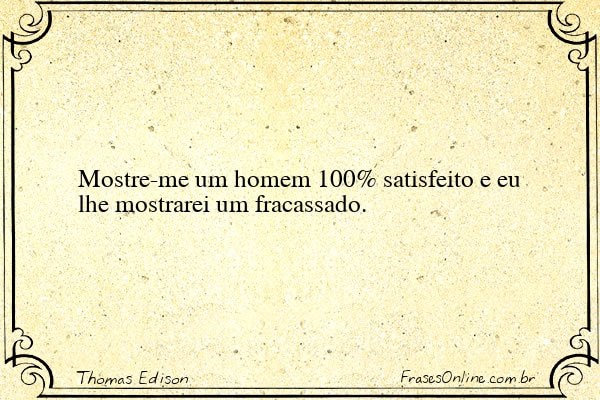 Frase de Thomas Edison