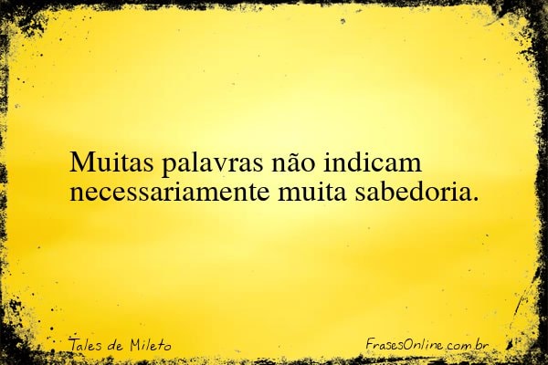 Frase de Tales de Mileto