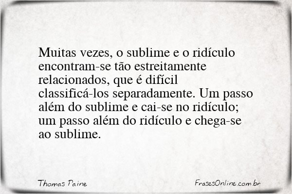 Frase de Thomas Paine