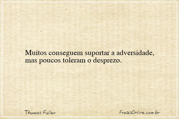 Frase de Thomas Fuller