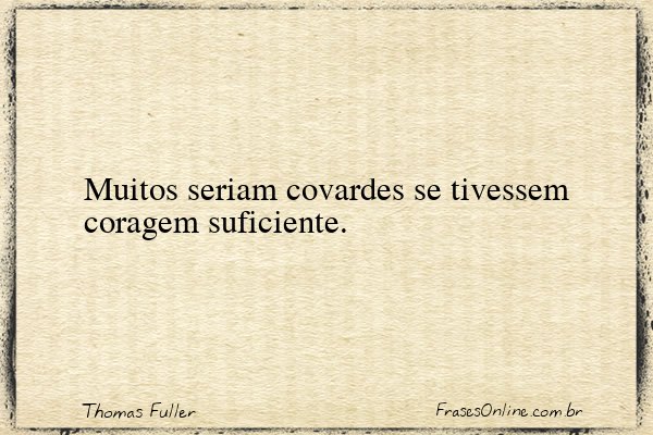 Frase de Thomas Fuller