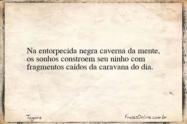 Frase de Tagore