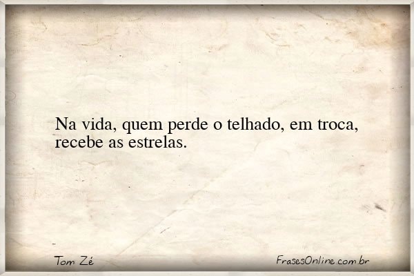 Frase de Tom Zé