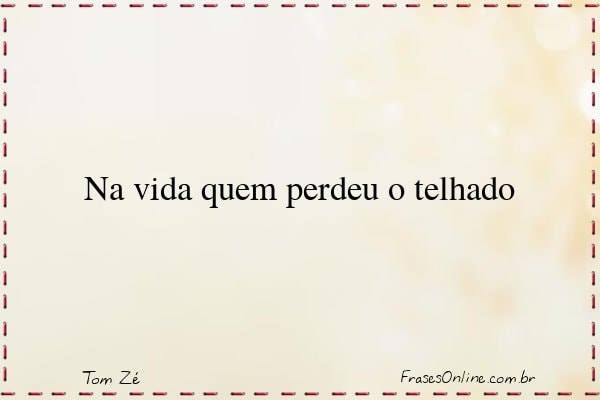 Frase de Tom Zé