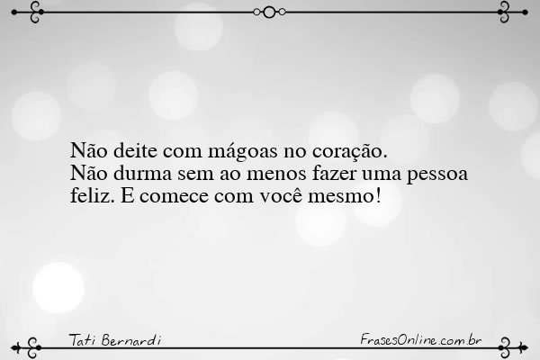 Frase de Tati Bernardi