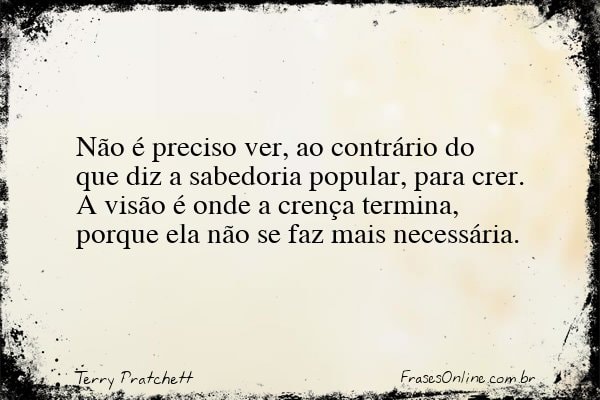 Frase de Terry Pratchett
