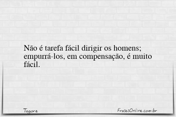 Frase de Tagore