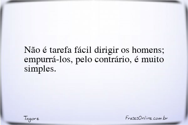 Frase de Tagore