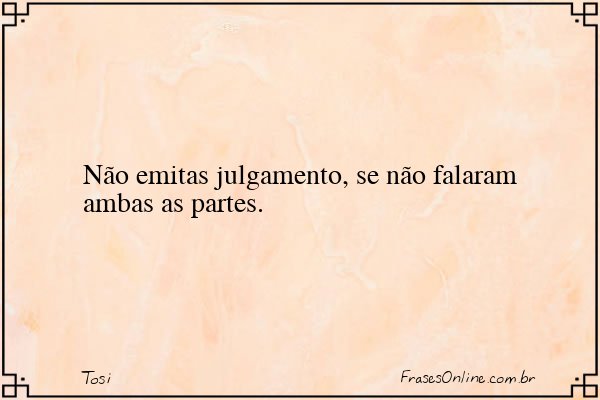 Frase de Tosi