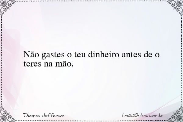 Frase de Thomas Jefferson