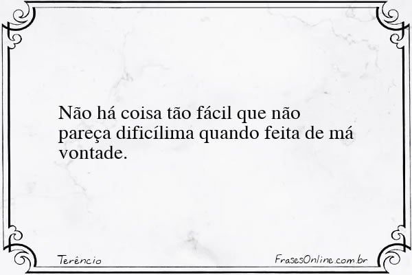 Frase de Terêncio