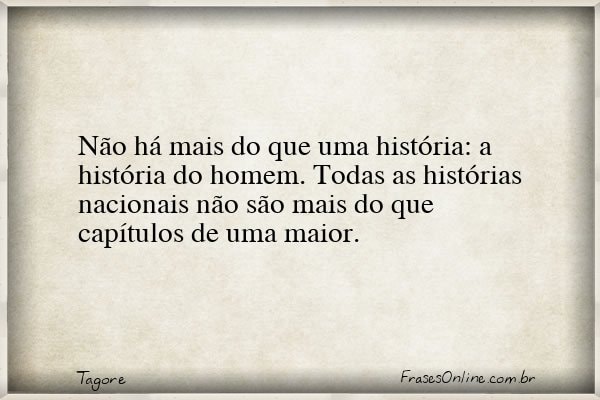 Frase de Tagore