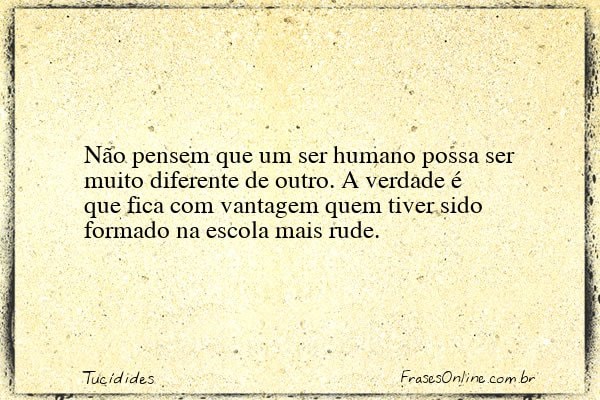 Frase de Tucídides