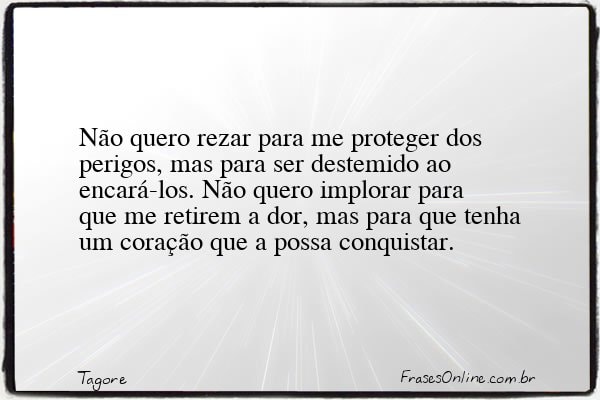 Frase de Tagore