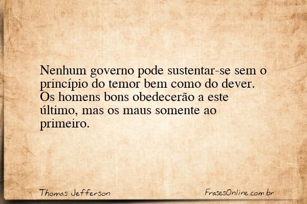 Frase de Thomas Jefferson