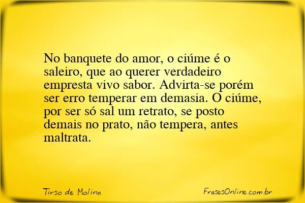 Frase de Tirso de Molina