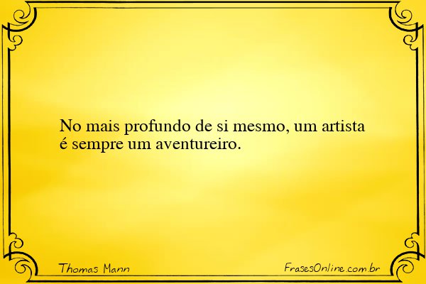 Frase de Thomas Mann