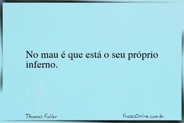 Frase de Thomas Fuller