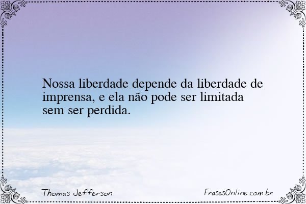Frase de Thomas Jefferson