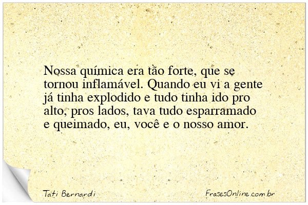 Frase de Tati Bernardi