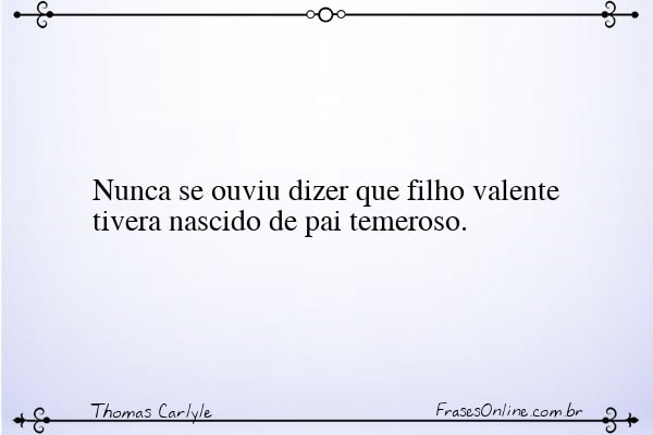 Frase de Thomas Carlyle