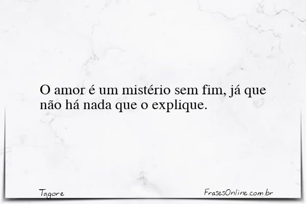 Frase de Tagore