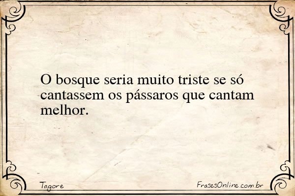 Frase de Tagore
