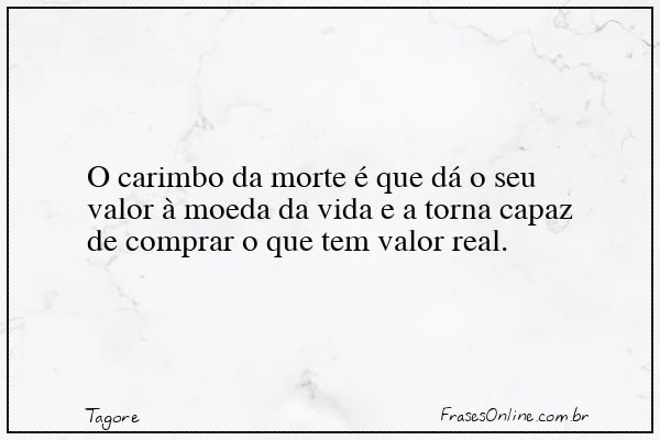 Frase de Tagore