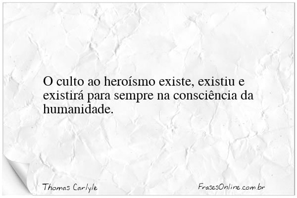 Frase de Thomas Carlyle
