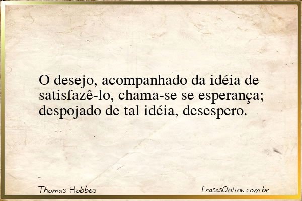 Frase de Thomas Hobbes