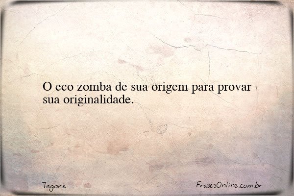Frase de Tagore
