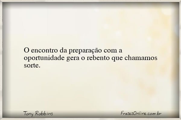 Frase de Tony Robbins