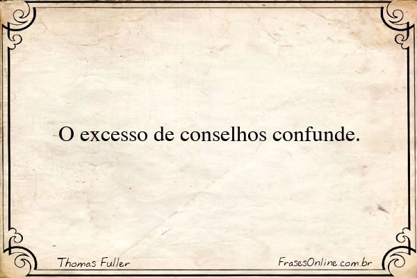 Frase de Thomas Fuller