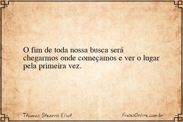 Frase de Thomas Stearns Eliot