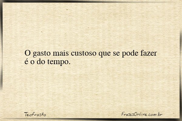 Frase de Teofrasto