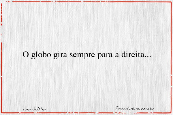 Frase de Tom Jobim